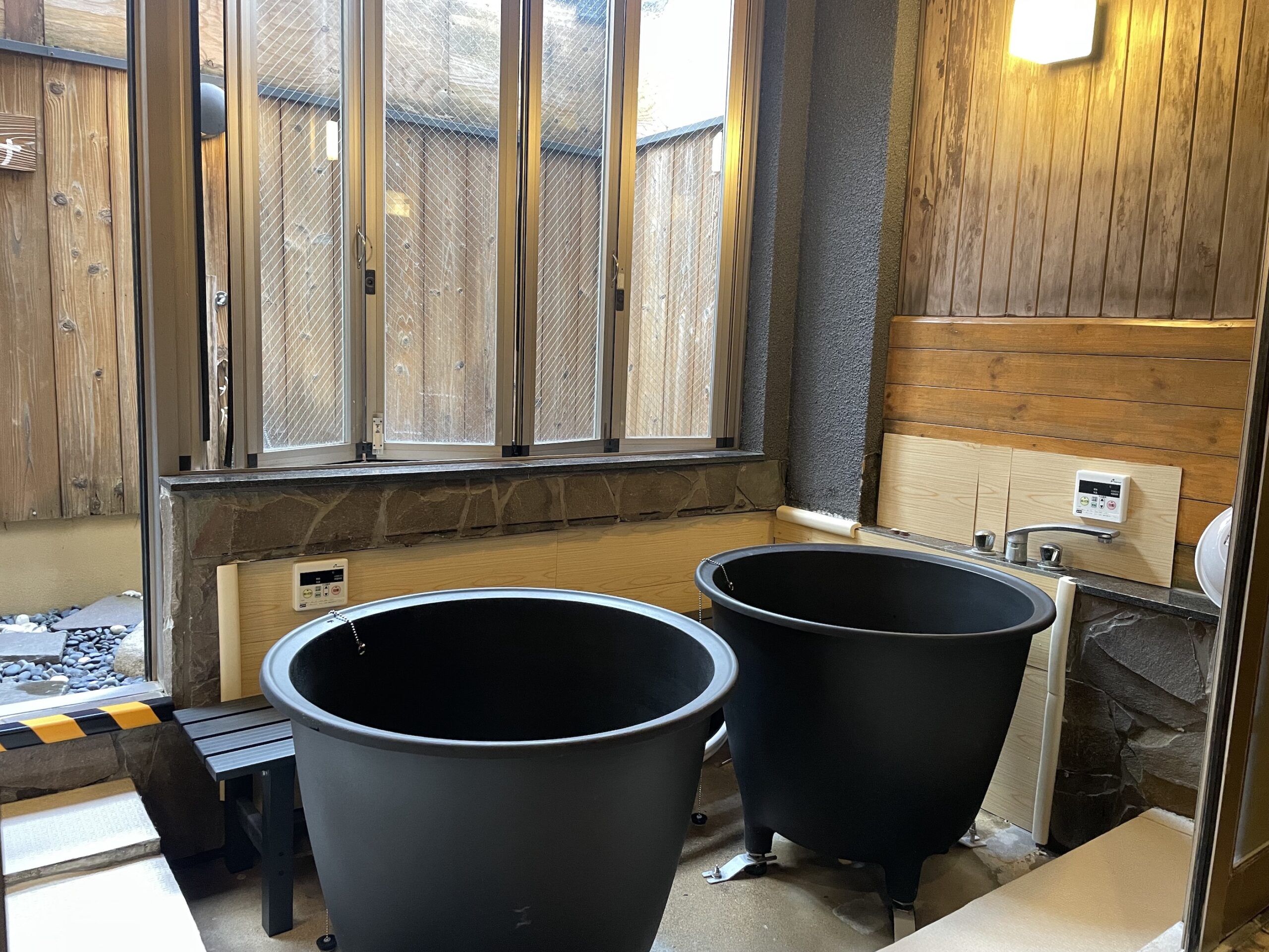 檜風呂から五右衛門風呂へ